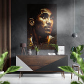 Kobe Bryant Brushed Aluminum Dibond Wall Art.